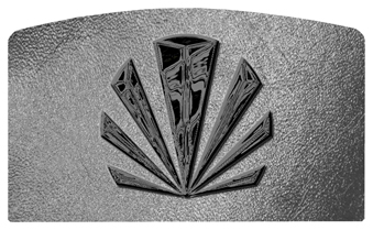 DACRO-602-BK-SH-SL Black Sunburst Shimmer Silver